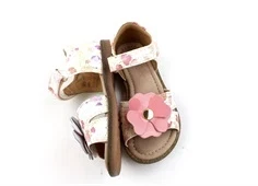 Bisgaard blomst print white sandal Barbara